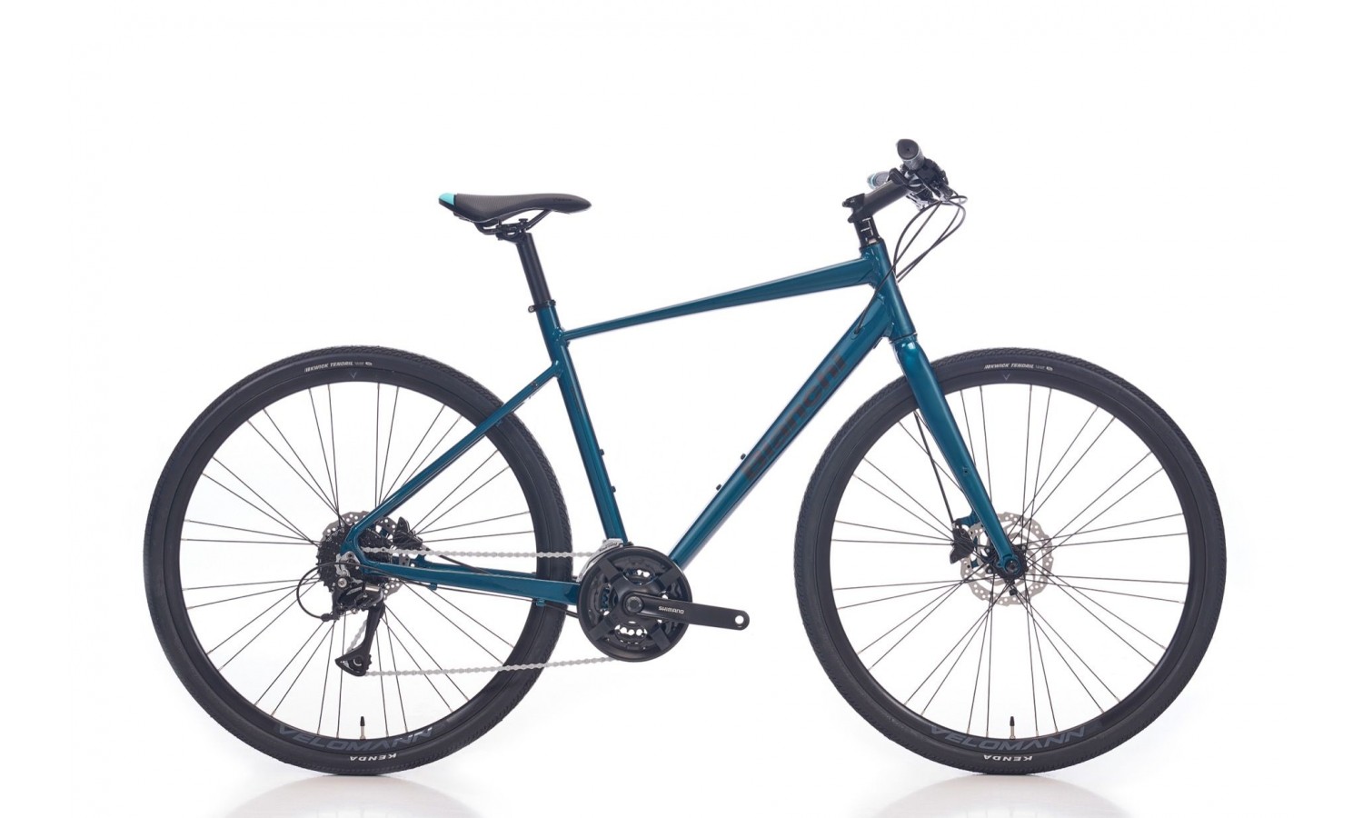 Bianchi Nirone7 Flatbar Hd 28 Jant Trekking Bisiklet (Koyu Turkuaz)