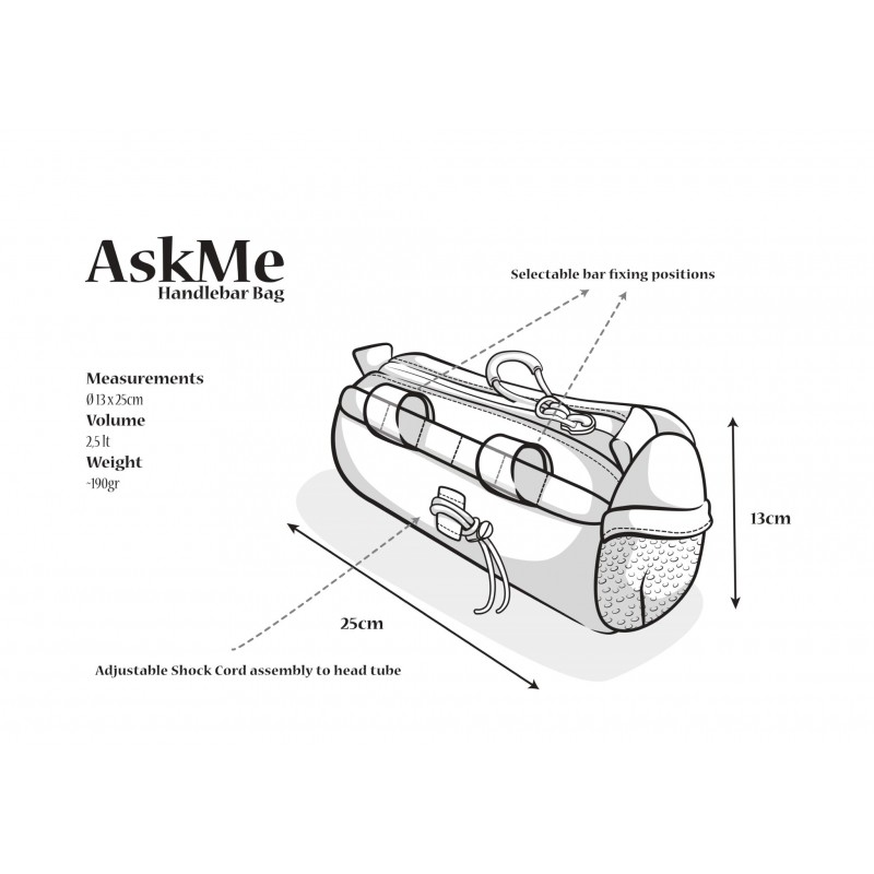 Gidon Çantası Askme Pack2Ride (Siyah)